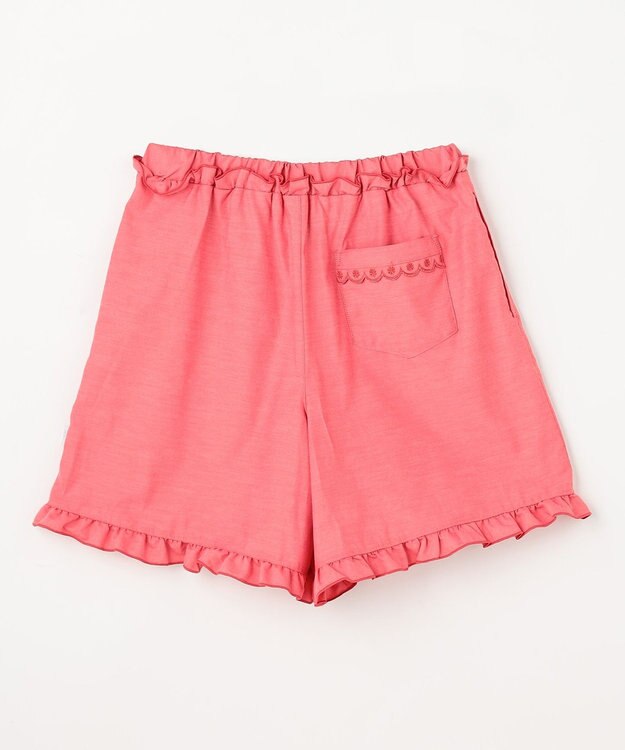 組曲 KIDS 【150-160㎝】 フリルヘムショートパンツ レッド