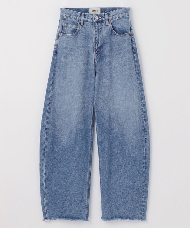 NAVE 【×NAVE】SERGE de bleu × NAVE カーブワイドデニム スカイブルー系