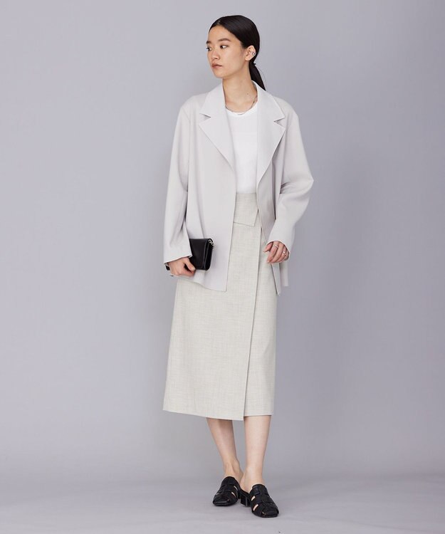 ICB 【洗える】４×２リブ プルオーバー オフホワイト系