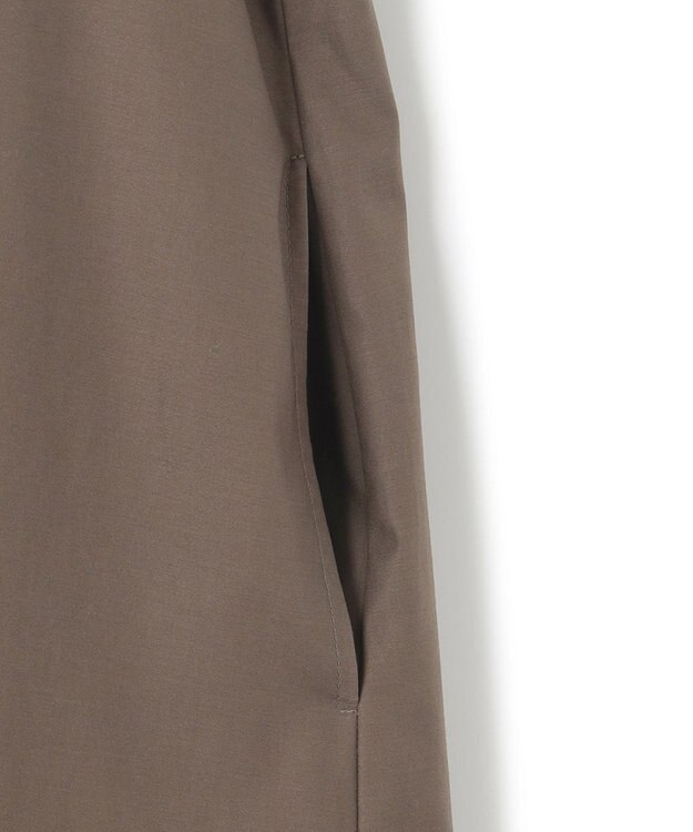 23区 【SLOW/一部店舗限定】ウォッシュドコットンストレッチ ワンピース ダークブラウン系