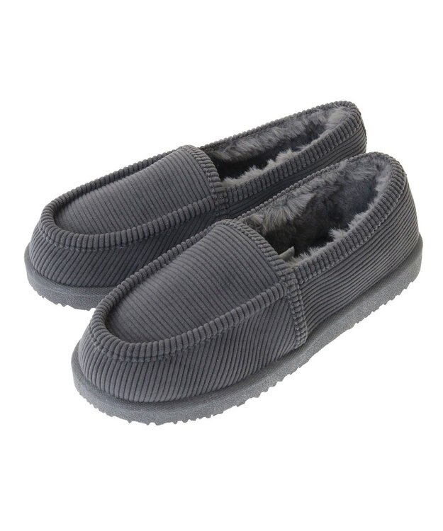 Green Parks ・ｒｉｃｈ　ｂｌｕｅ　コーデュロイスリッポン Gray