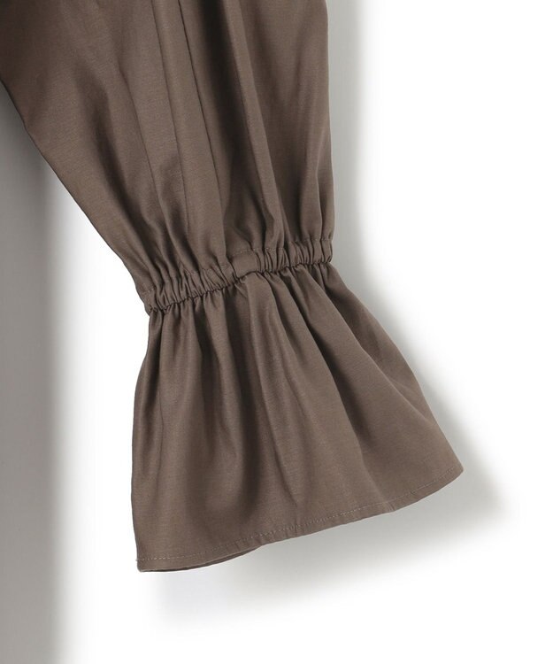 23区 【SLOW/一部店舗限定】ウォッシュドコットンストレッチ ワンピース ダークブラウン系