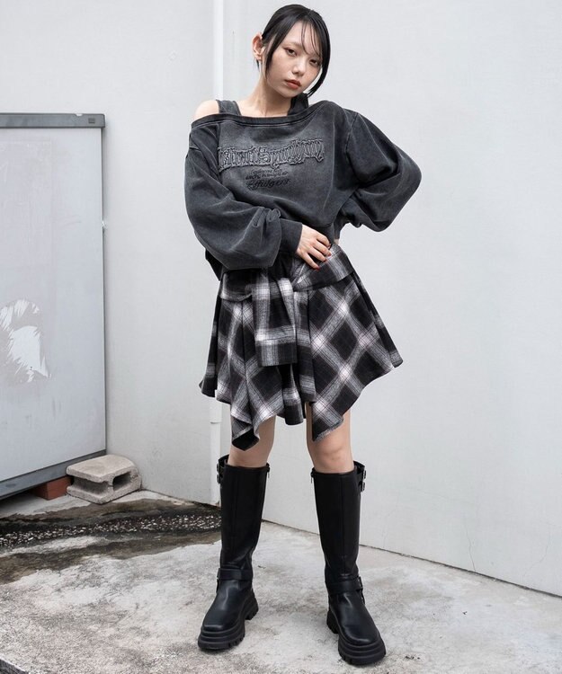 WEGO ドッキングオフショルショートスウェット 柄4