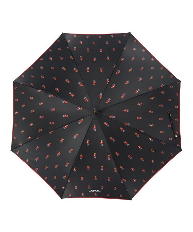 MOONBAT POLO RALPH LAUREN 長傘 FLAG BEAR ツイル ブラック