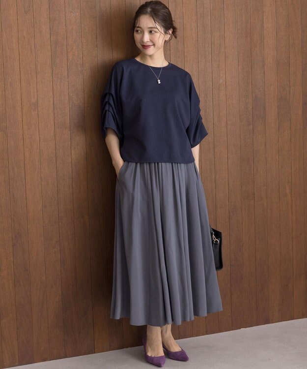 組曲 S ライトダンボール ドルマンカットソー ネイビー系