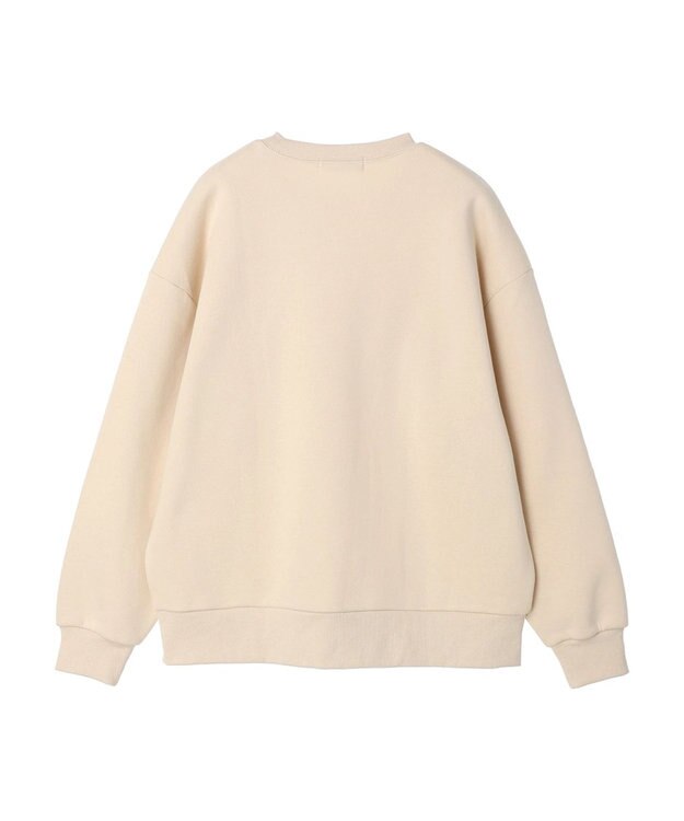 Green Parks ・Ｄｏｕｂｌｅ　Ｆｌａｇｓ　ロゴｐｔ＆刺繍スウェット Ivory