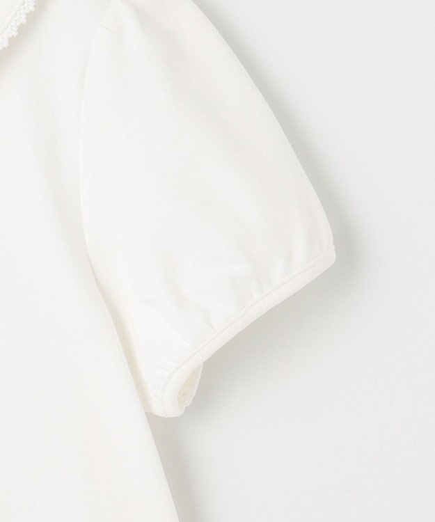 ANY KIDS 丸襟付き 半袖 ブラウス ホワイト