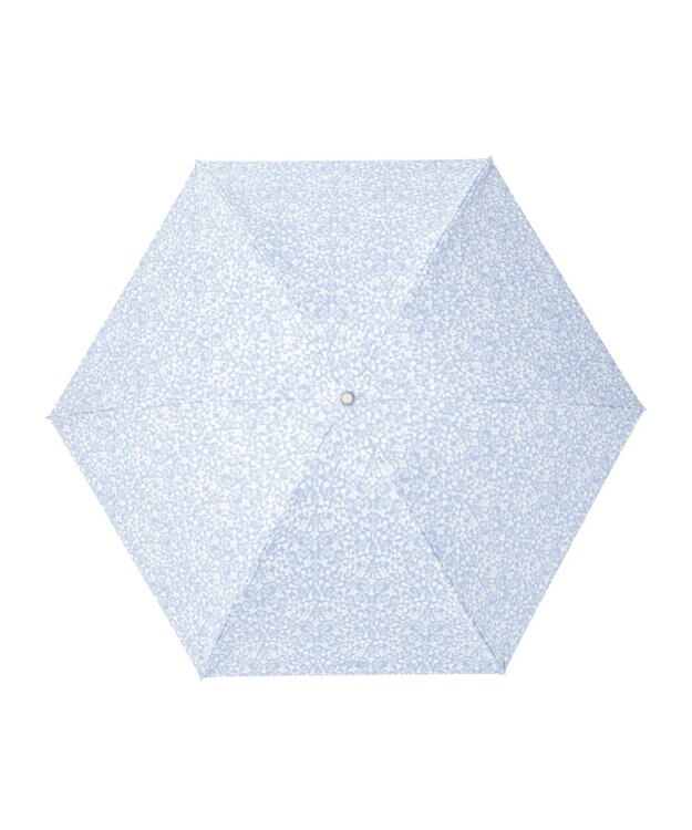 MOONBAT 【フワクール生地使用/軽量】MACKINTOSH PHILOSOPHY 遮光 晴雨兼用 折りたたみ日傘 小花柄 ペールスカイ