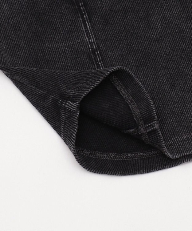 WEGO ヴィンテージウォッシュネックリボントップス スミクロ