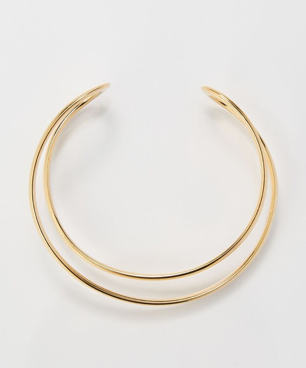 Phoebe 【金属アレルギー対応】ツインカレントカフバングル　ゴールド/ニッケルフリー ゴールド