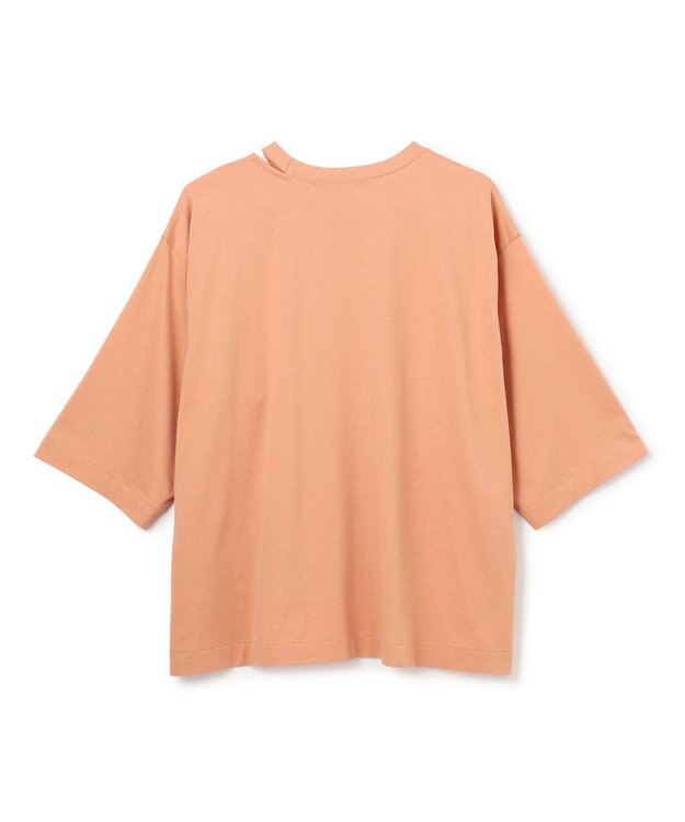 BEIGE， 【洗える・GLOW ８月号掲載】S.BABILA / スリットネックオーバーサイズTシャツ Sunset