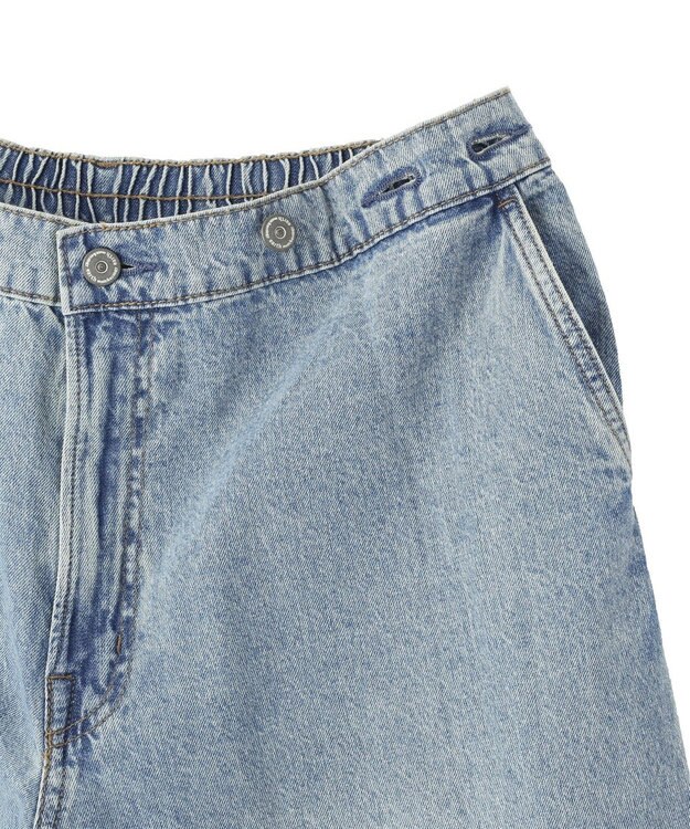 earth music&ecology ポケットレースデニムパンツ Light Indigo