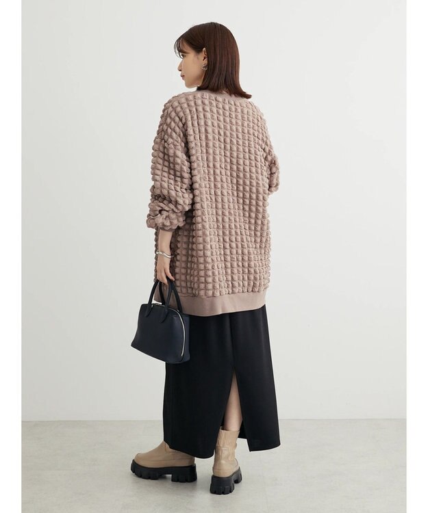 Green Parks ・ＲＡＹ　ＣＡＳＳＩＮ　ポップコーンカーディガン Gray Beige