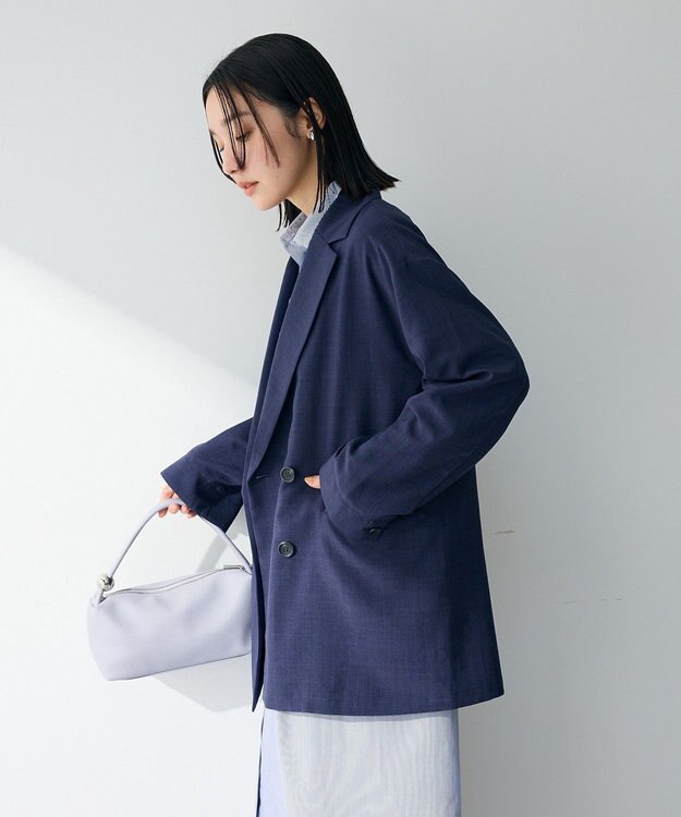 Green Parks オーバーサイズＷ釦ライトジャケット Navy