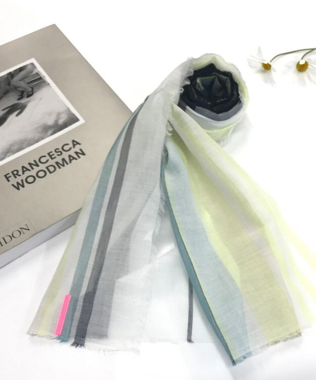 POLS 播州織 極細コットンストール Sサイズ グリーン