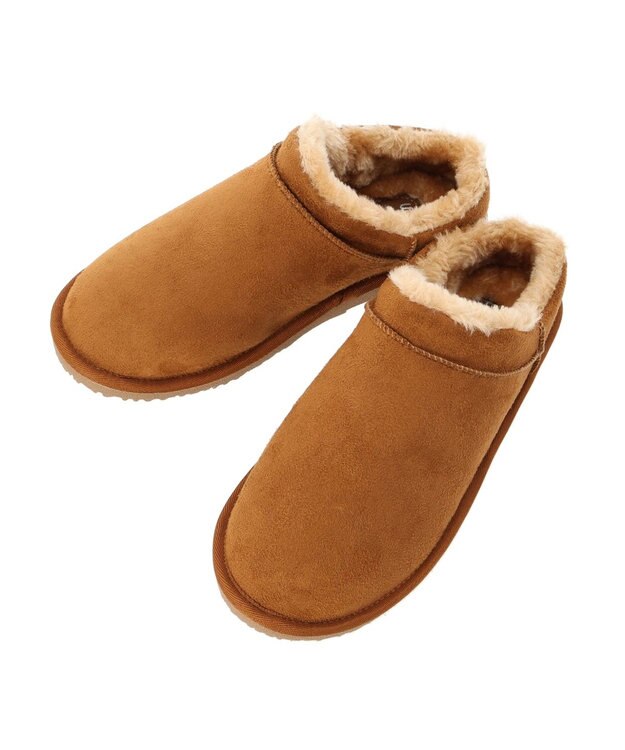 Green Parks ＲＵＰＩＳ．ショートムートンブーツ Camel