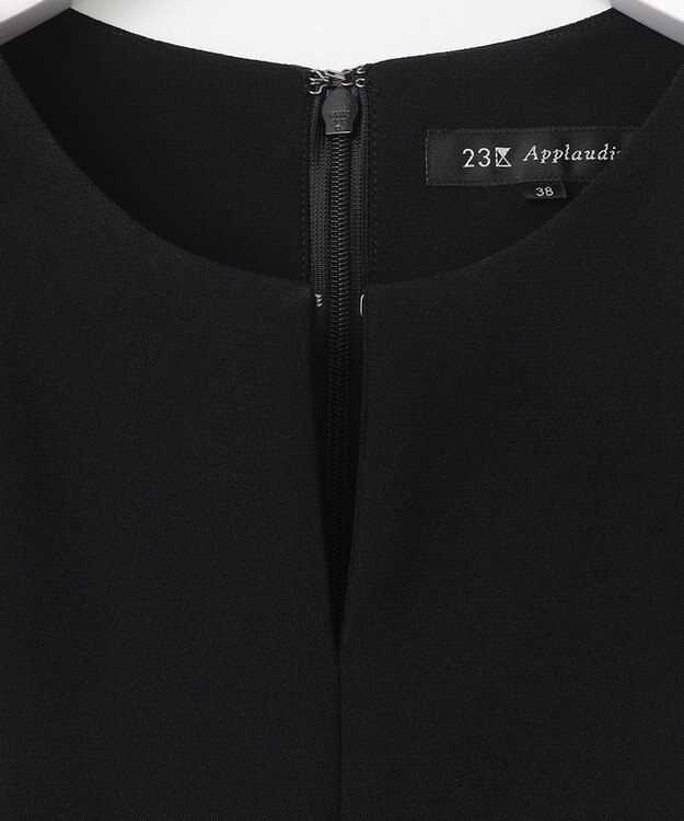 23区 【APPLAUDIR】クリアジョーゼット オールインワン ブラック系