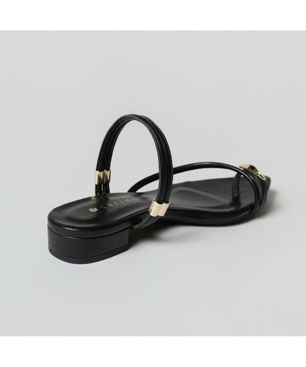 MODE ET JACOMO <carino>トングサンダル ブラック