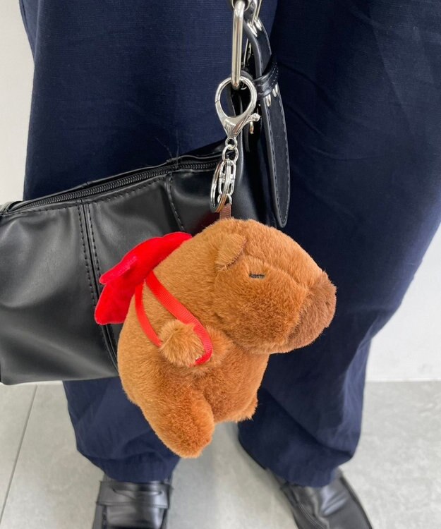 WEGO リュックカピバラぬいぐるみキーホルダー 柄1