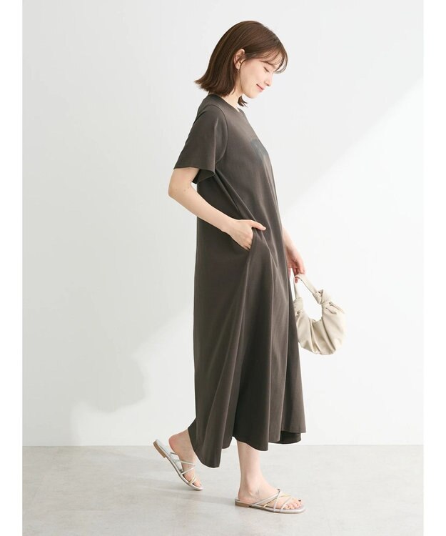 Green Parks ・ＳＵＧＡＲ　ＳＰＯＯＮ【ＣＯＯＬ】ロゴｐｔＴＥＥワンピ Charcoal Gray