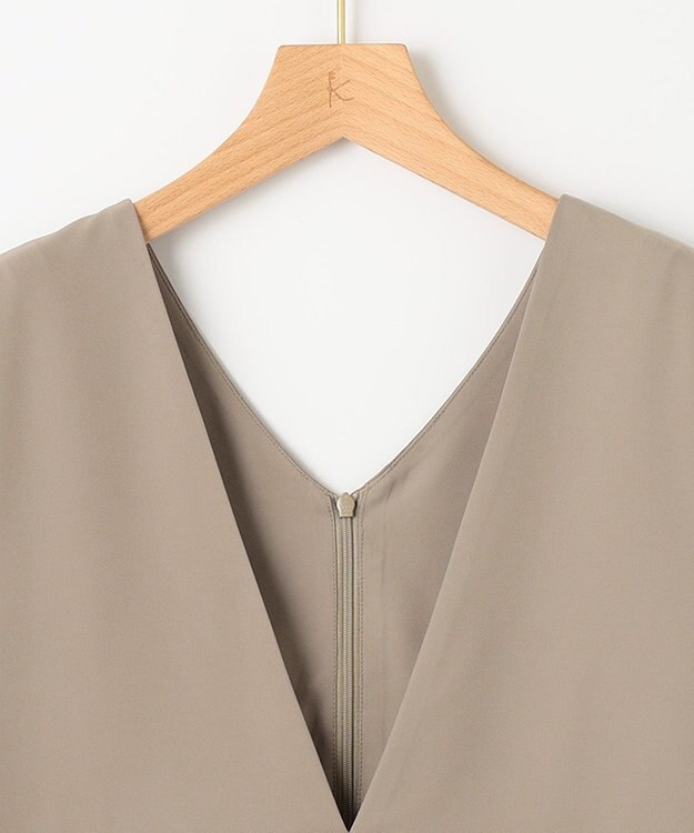 組曲 【WEB限定・シワになりにくい】ジェシーツイル ジャンパースカート ブラウン系