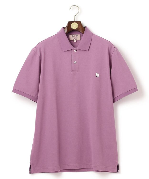 J.PRESS MEN 【KING SIZE】【大人気 / 10色展開】バックブル カノコレジメン ポロシャツ パープル系