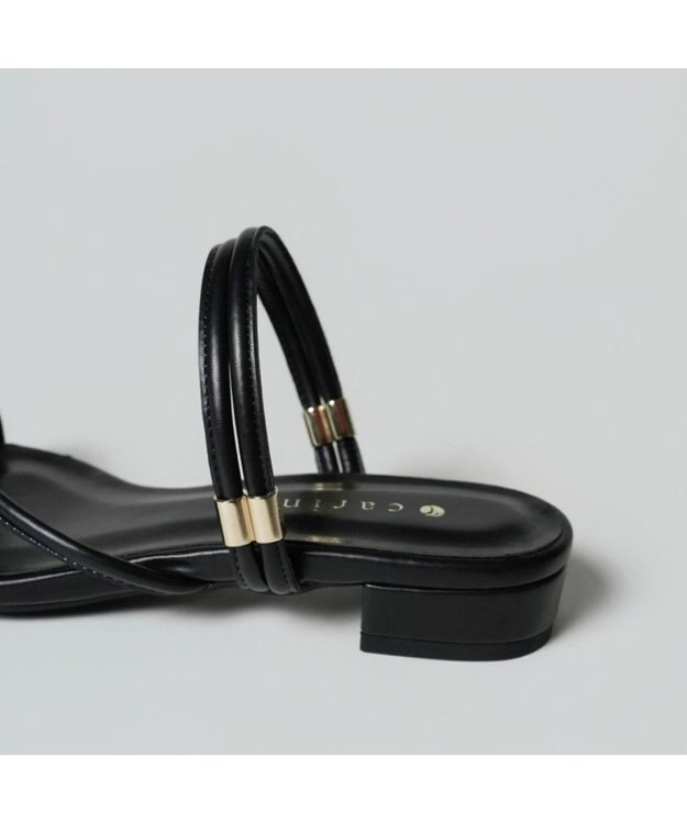 MODE ET JACOMO <carino>トングサンダル ブラック