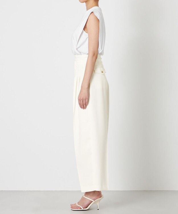 NAVE 【ReNAVE・セットアップ可/洗える/撥水加工】ホロウツイル パンツ ホワイト系