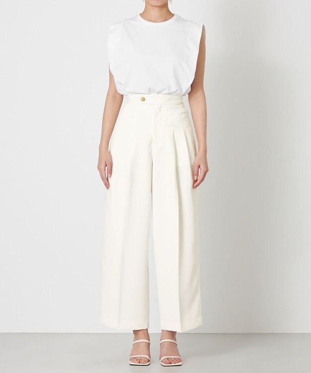 NAVE 【ReNAVE・セットアップ可/洗える/撥水加工】ホロウツイル パンツ ホワイト系