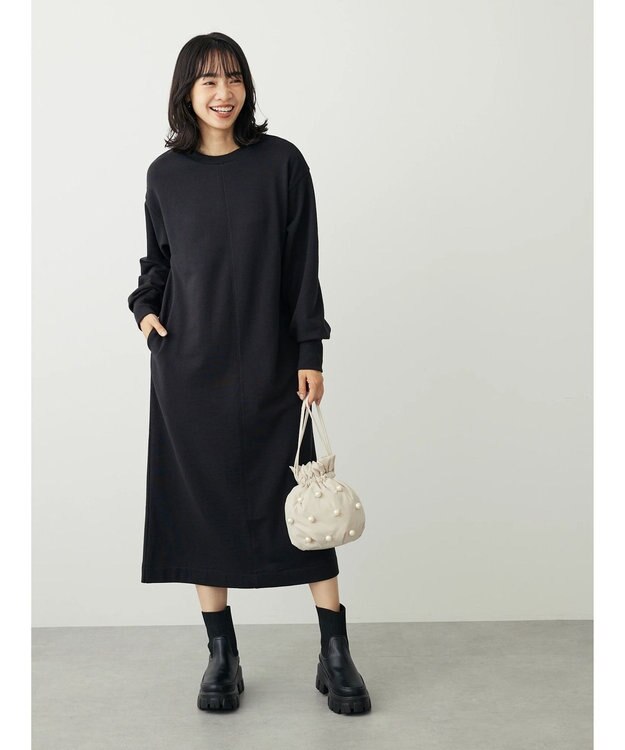 Green Parks ミニ裏毛ワンピース