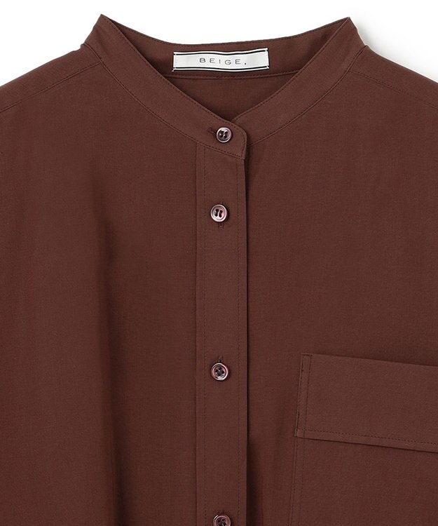 BEIGE， BOMY / シャツブラウス Burgundy