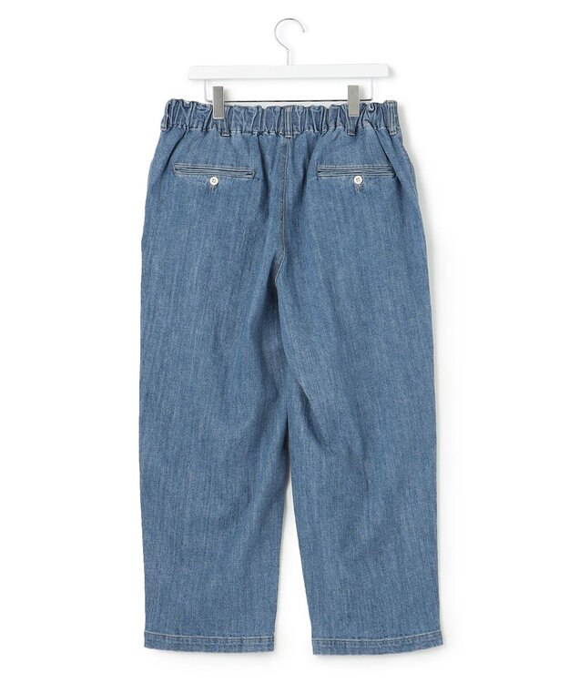 J.PRESS YORK STREET 【UNISEX】デニムワイドパンツ スカイブルー系