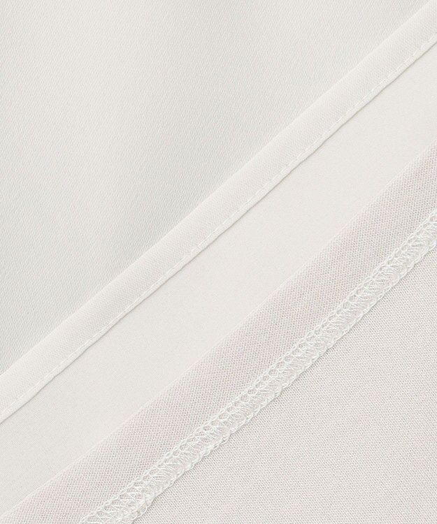 23区 L 【洗える】シルキーデシン ギャザー カットソー ベージュ系