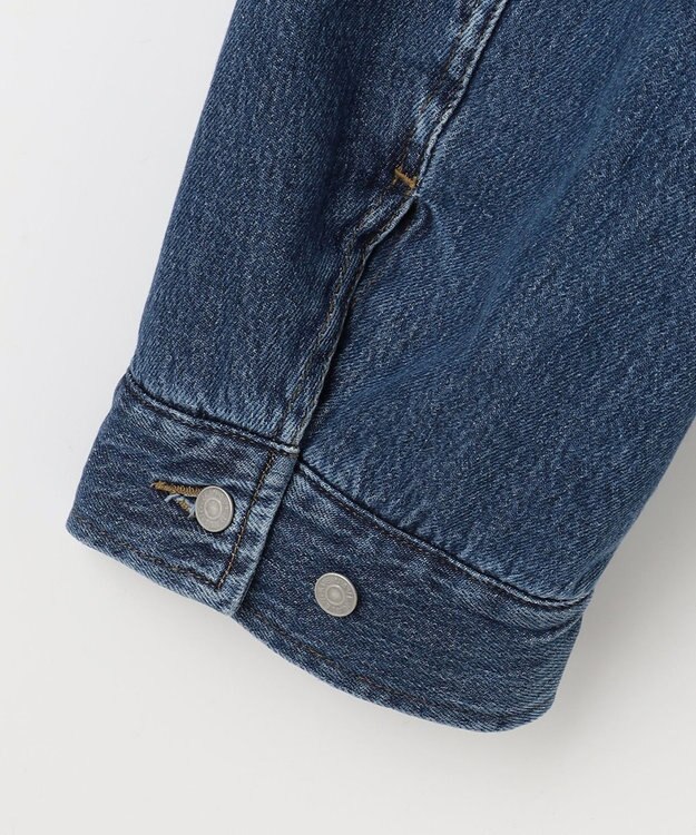 NAVE 【ReNAVE・洗える/中綿】ライトデニム ブルゾン ブルー系