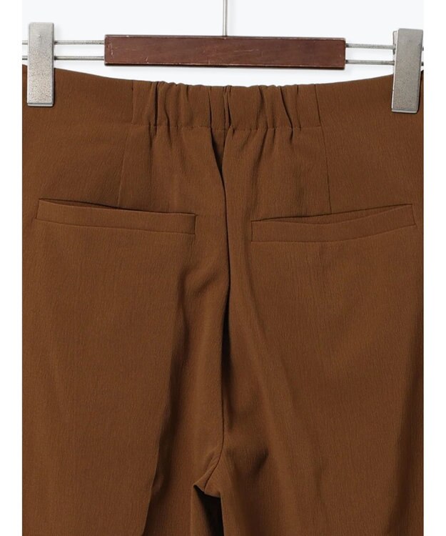 Te chichi メタル釦楊柳テーパードパンツ ブラウン