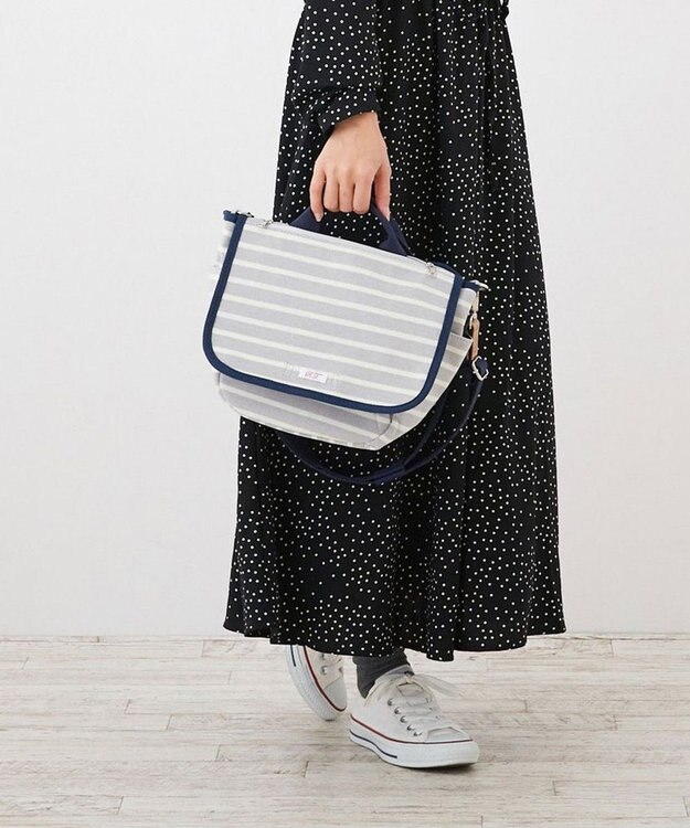 ROOTOTE 3082【ポケット充実】NA.デリ.2WAY.テンジク-C 03：グレー×オフホワイト