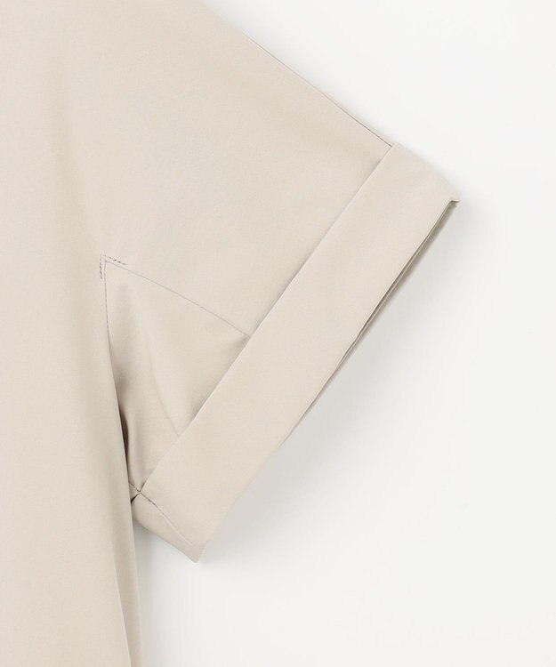 自由区 S 【カタログ掲載・セットアップ対応・接触冷感・UVケア・洗える】ファンクショナルクロス ブラウス サンド