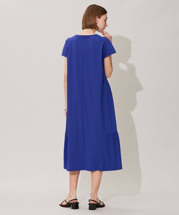 ICB 【接触冷感・UVカット・速乾・洗える】マットスキューバ ワンピース ロイヤルブルー系