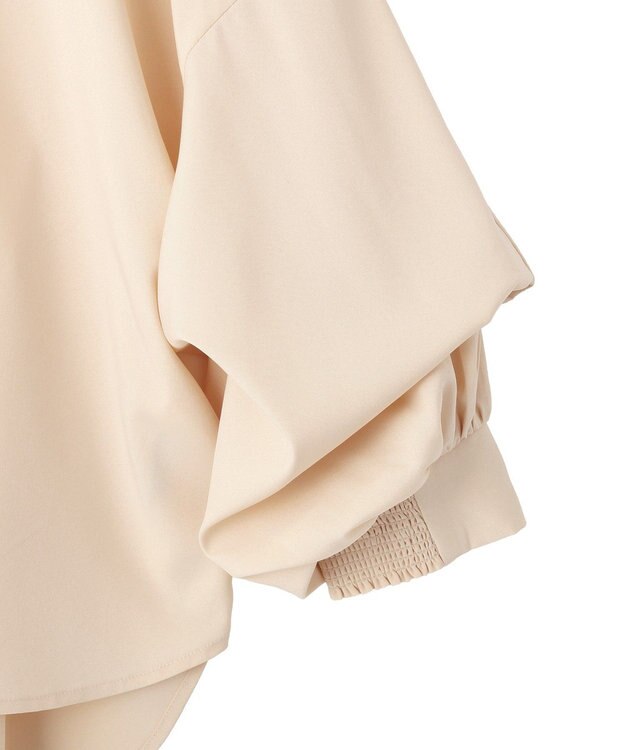 YECCA VECCA 2wayボリューム袖ブラウス Pink Beige