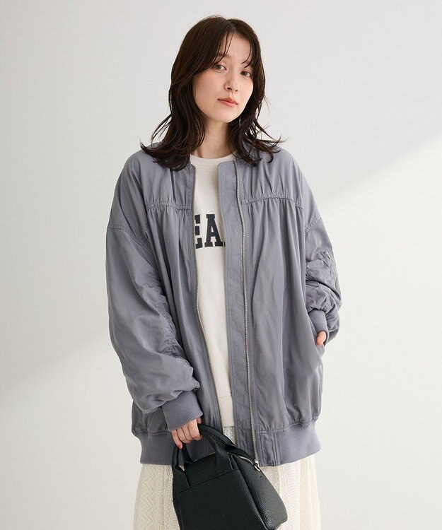 Green Parks 刺しゅうロゴ裏毛プルオーバー Charcoal Gray