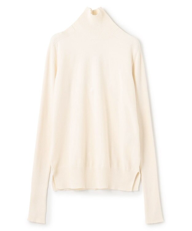 BEIGE， 【洗える】WILLOW / サムホールハイネックニット Ecru