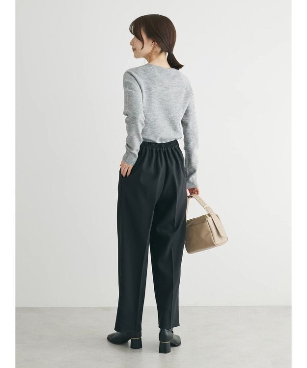 Green Parks ビジュー付きニットプルオーバー Gray Mixture