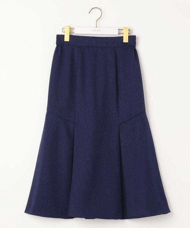 ANY SIS 【洗える】タックマーメイド スカート ロイヤルブルー