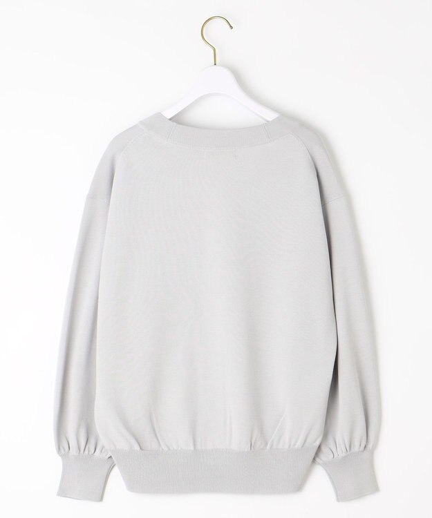 ANY SIS L 【洗える】コクーンシルエット カーディガン ライトグレー