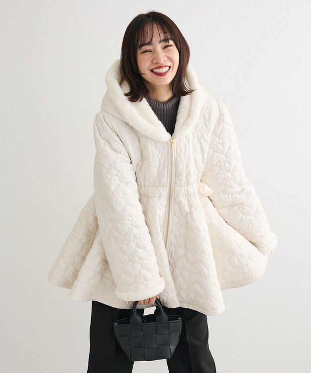 Green Parks ・ｓｗｉｎｇ　ｂｙ　ハートキルトフレアコート