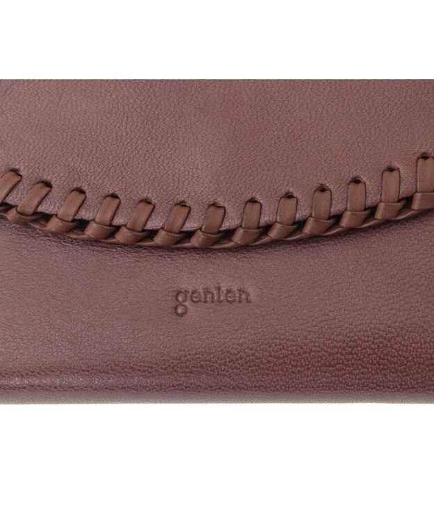 genten ウールシープソフト 二つ折り財布 ノウチャ