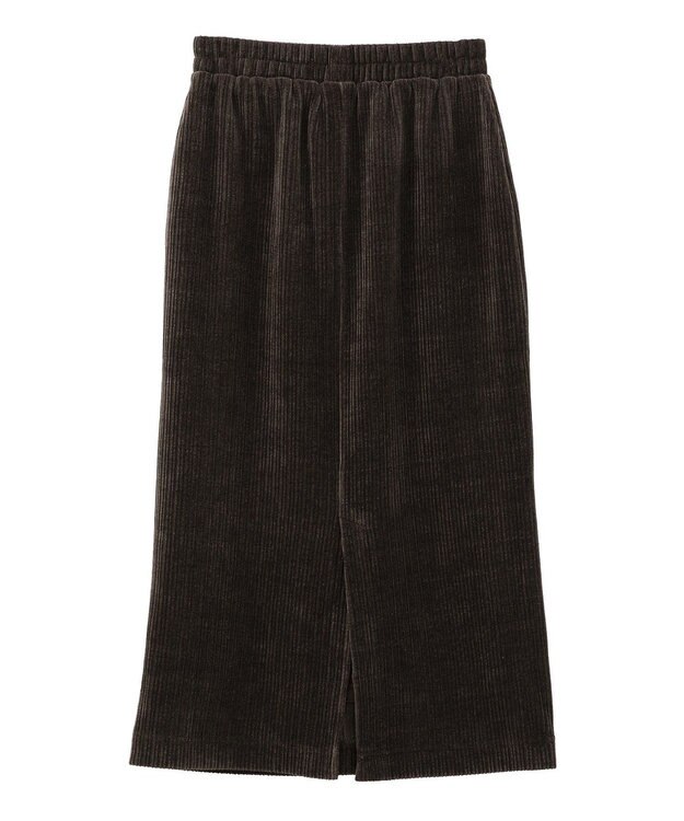 YECCA VECCA コーデュロイナロースカート Brown