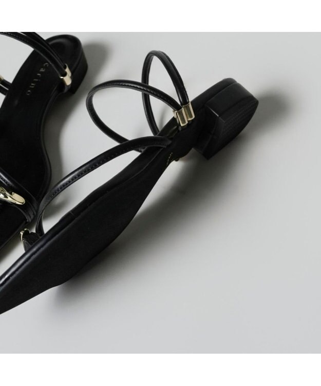 MODE ET JACOMO <carino>トングサンダル ブラック