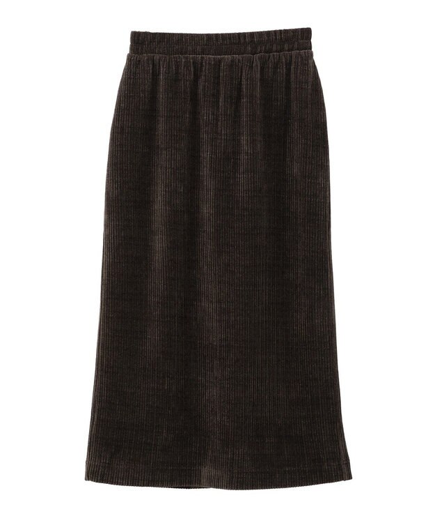 YECCA VECCA コーデュロイナロースカート Brown