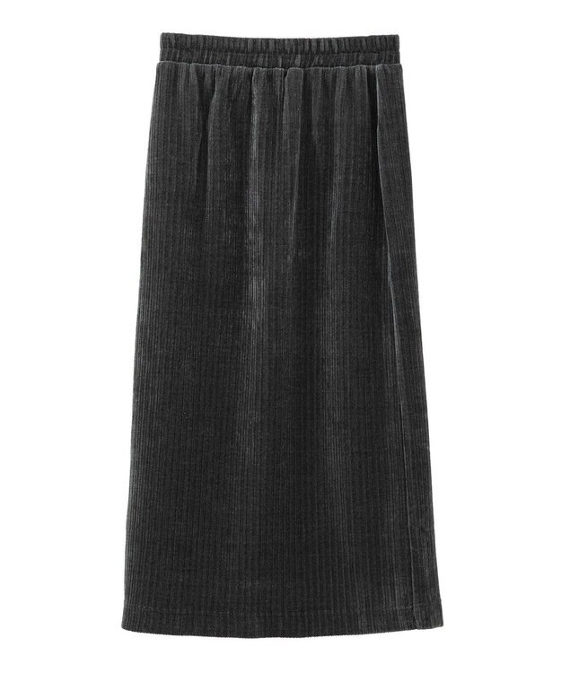YECCA VECCA コーデュロイナロースカート Charcoal Gray